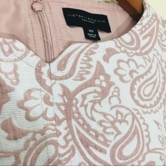 VICTORIA BECKHAM for Target Blush Paisley Floral Jacquard Shift Dress Si… - Picture 5 of 13
